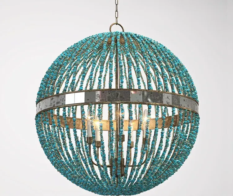 Currey company Alberto Orb Chandelier