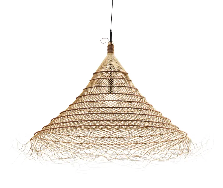 Rattan pendant lights