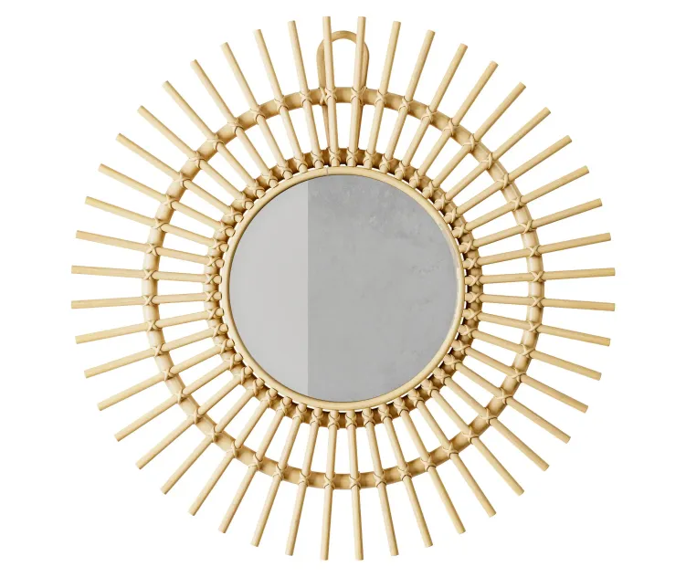 H M Home Rotan Mirror