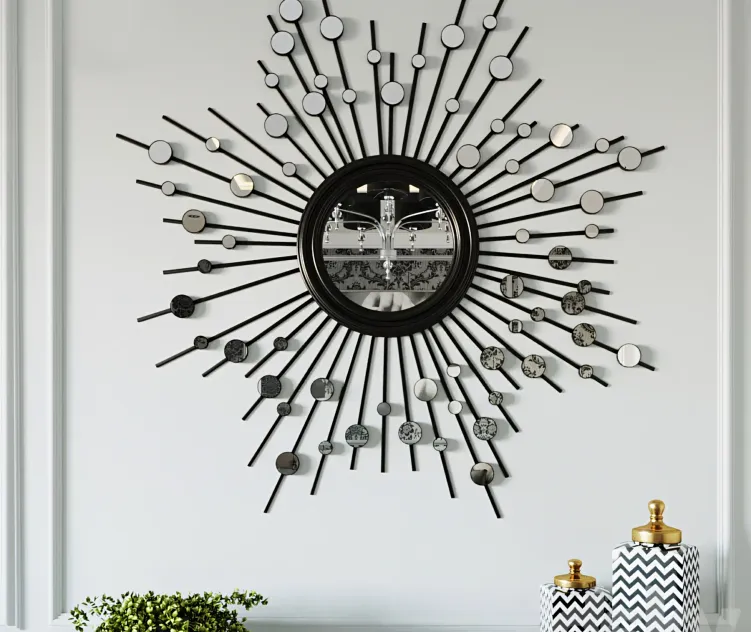 Mirror sun silver sun