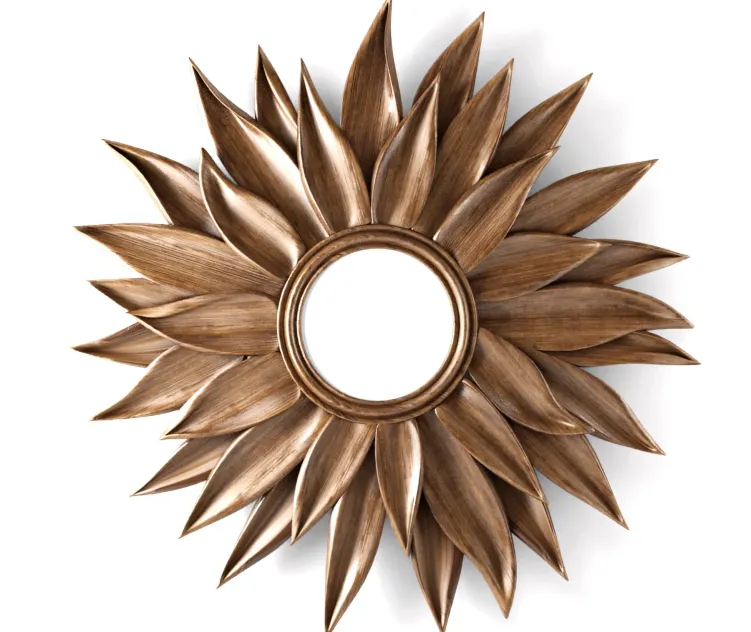 The mirror in the frame Nouveau Peony