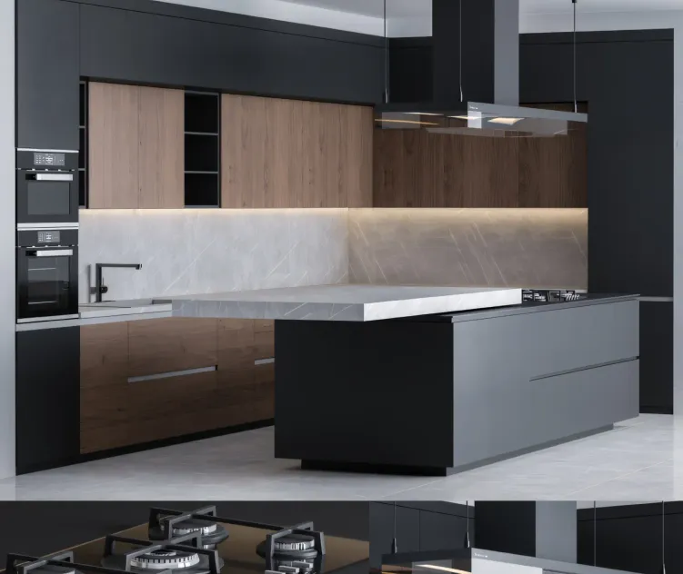 Kitchen Poliform Black