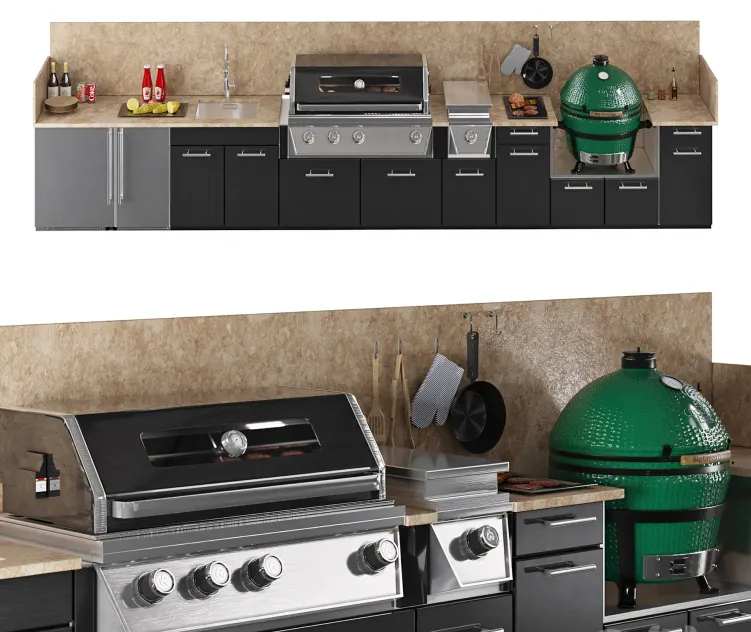TREX outdoor kitchen