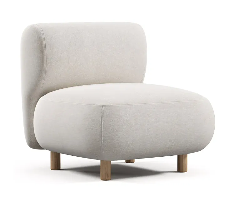 Chair Pipel Bucle White