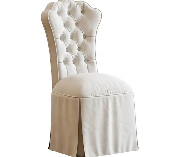 HORCHOW Allison Tufted Vanity Chair 3
