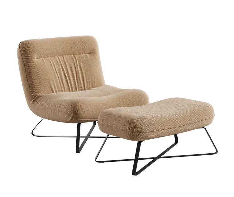 Linen armchair Helma