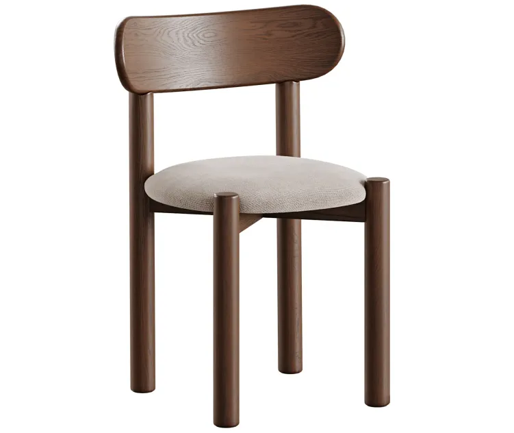 Nebai chair with hard soft back