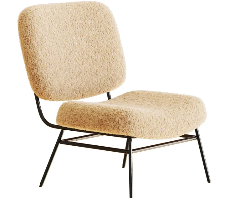 ZARA HOME FAUX SHEARLING CHAIR