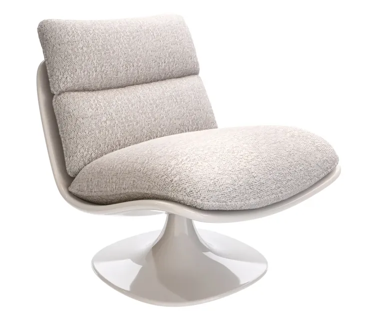 Pattie Lounge Armchair Grey by Minotti