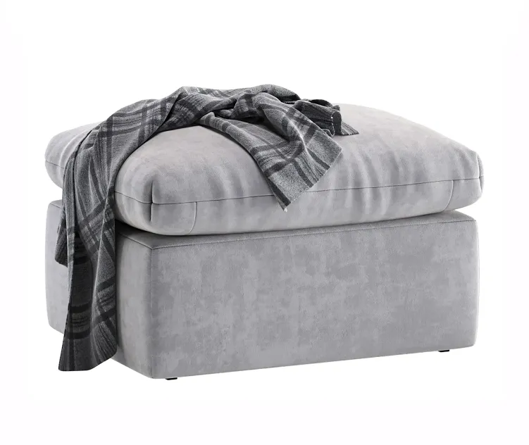 Pouf Parsi Velvet Mint