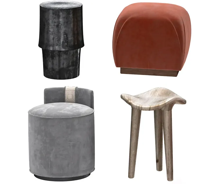 Pouf table stool