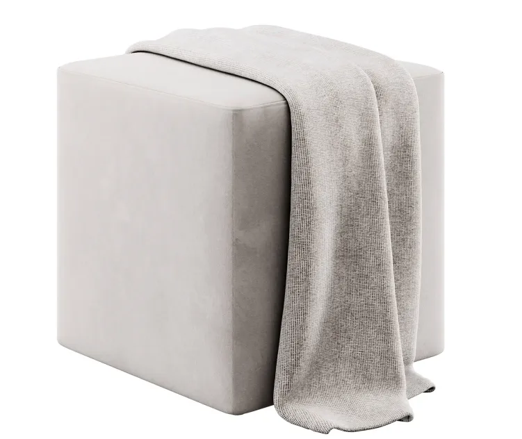 Square pouffe by Irocodesign