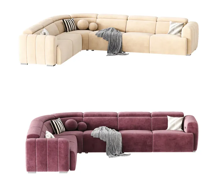 Aldo Fabric Sectional Sofa
