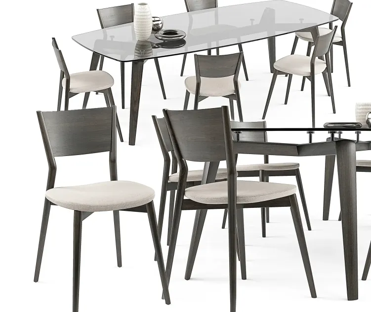 Bertha chair Gramercy table set