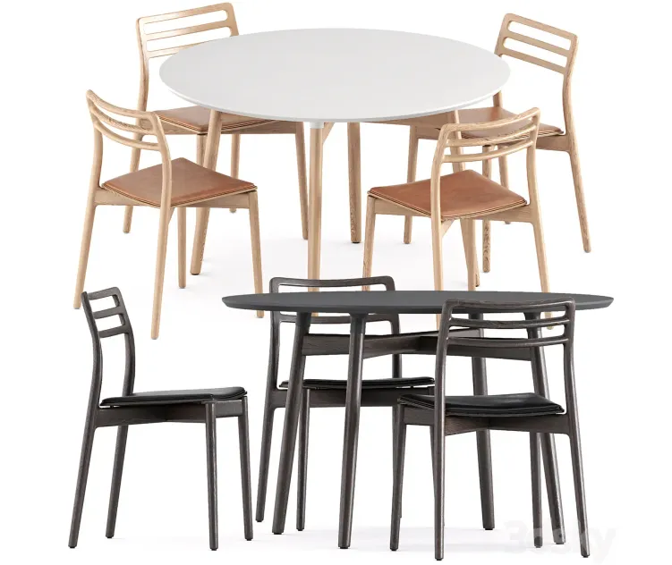 Cabin chair by Vipp BA round table by Carl Hansen Son