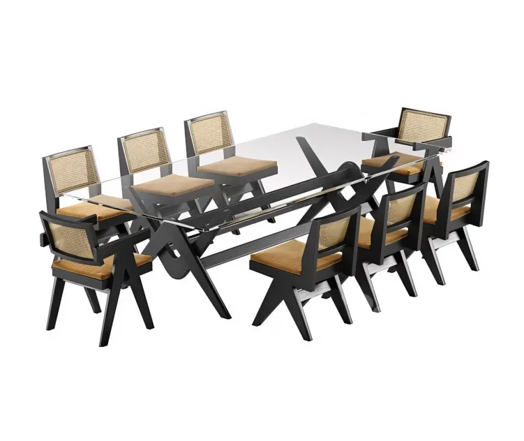 Cassina capitol complex table chair set