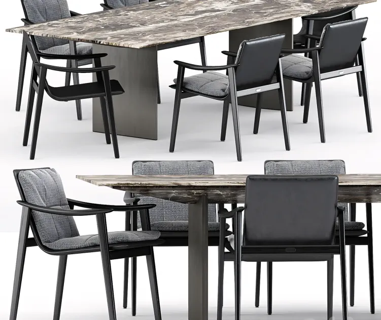 FYNN chair LINHA DINING TABLE by Minotti
