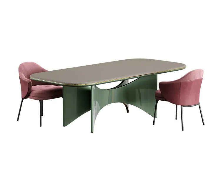 Minotti angie dining Chair Turri Blues Table