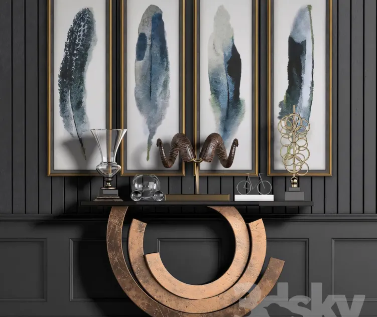 Contemporary Vintage Console Table