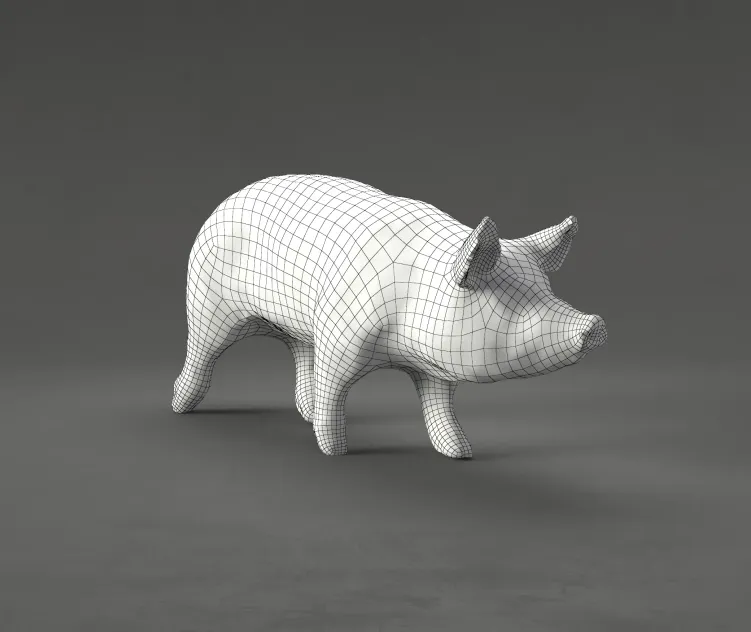 Pig low poly