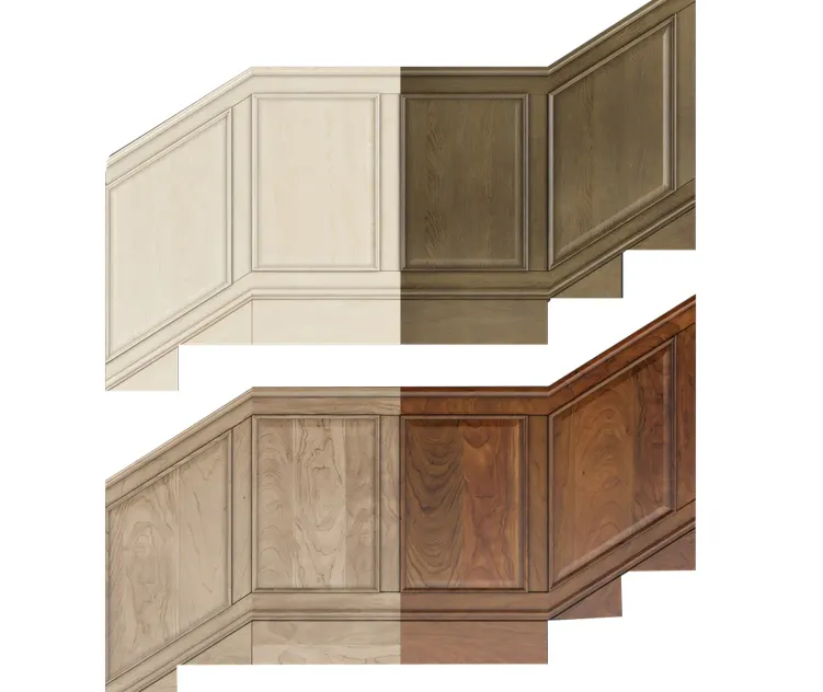 Wall panels set