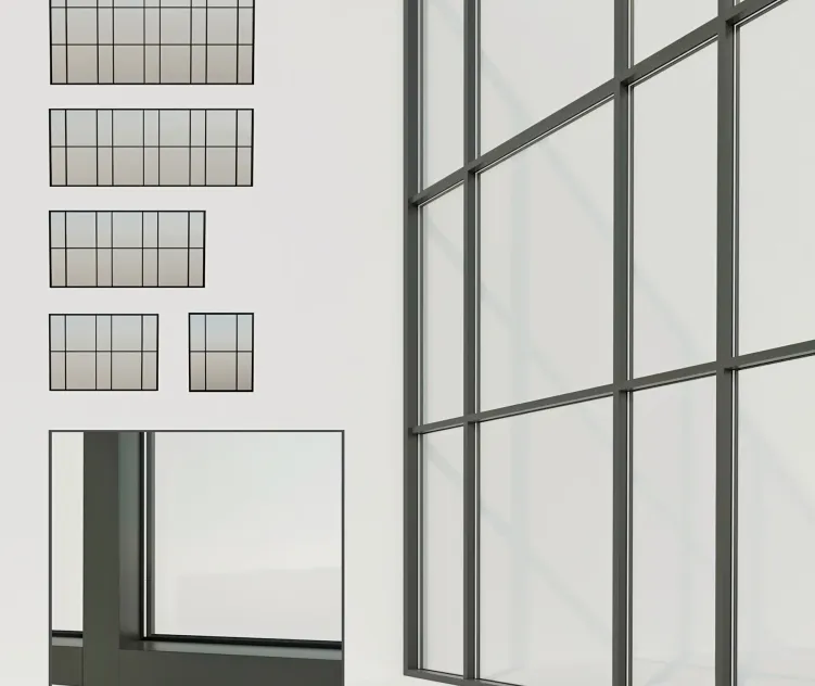 Panoramic windows Stained glass window