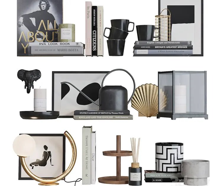 Decor shelf set