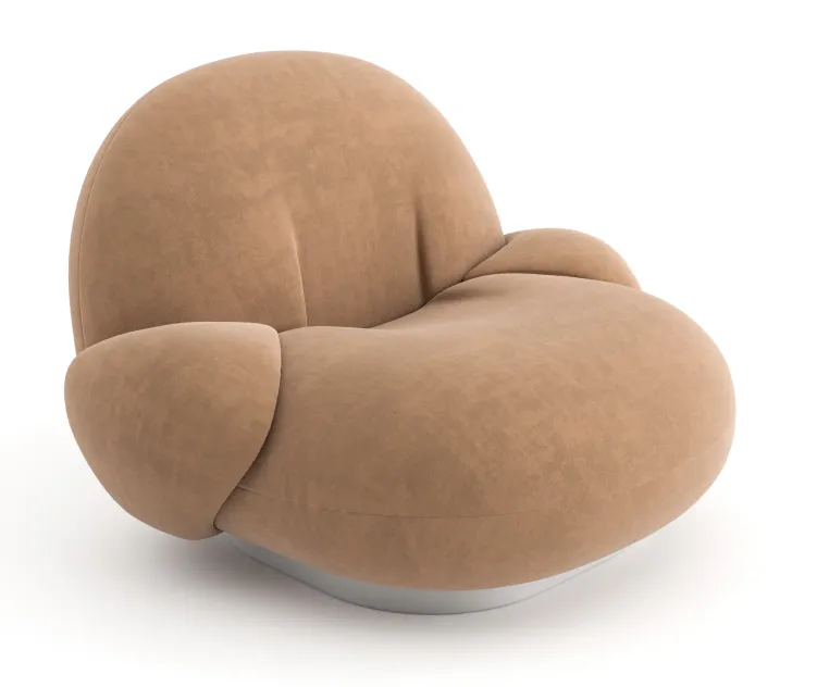 Pacha Lounge Chair with armrest by GUBI