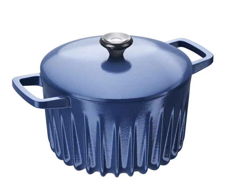 Dutch Oven Pot With Lid Blue by Fireup