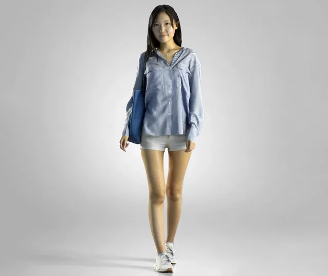 Woman jess casual walking