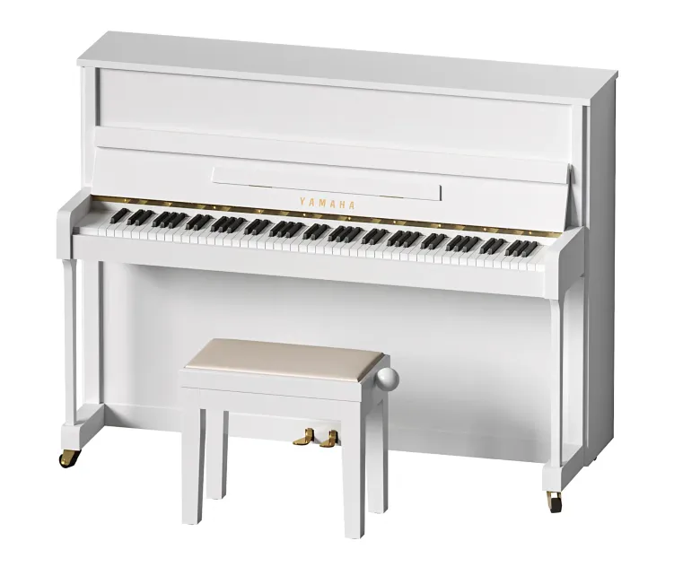 Yamaha PE White Piano with Bench
