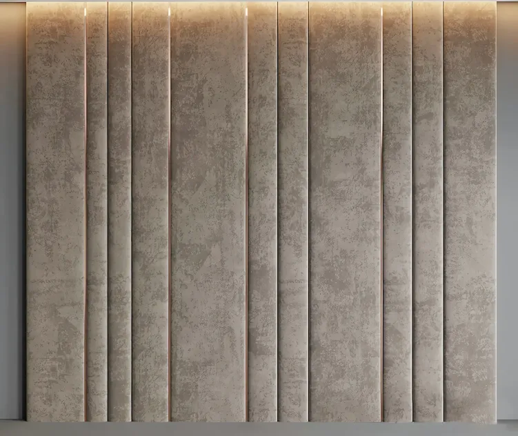 Dirty beige velvet panel