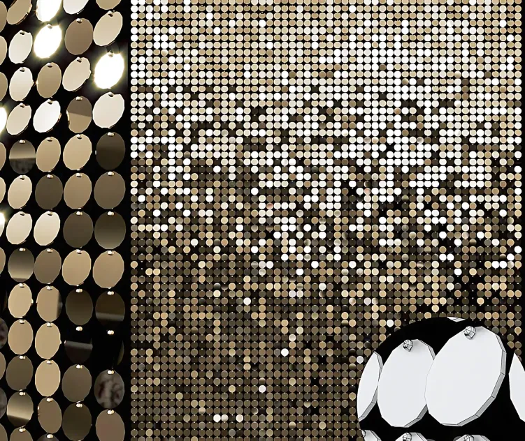 Sequins decorative wall
