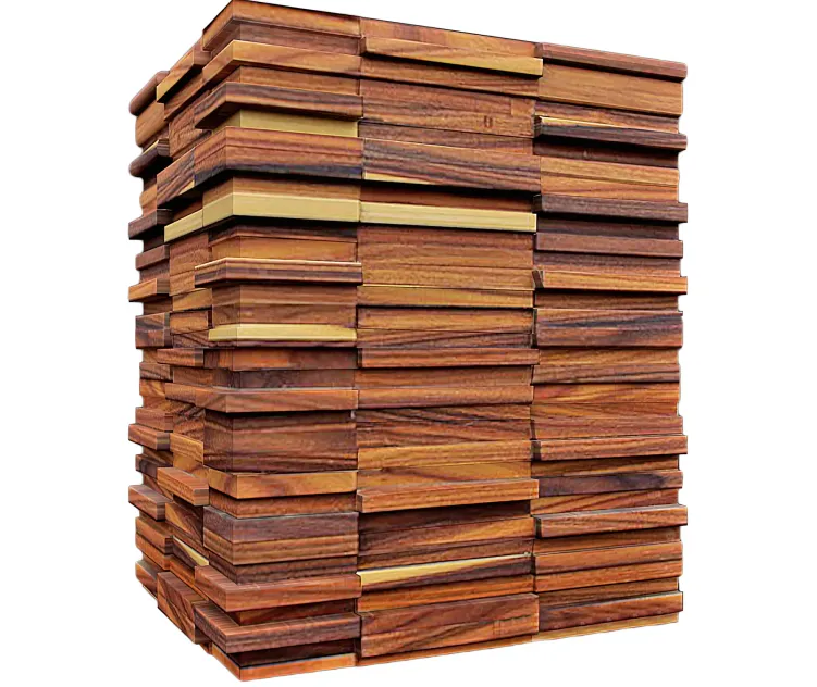 Wooden planks panel