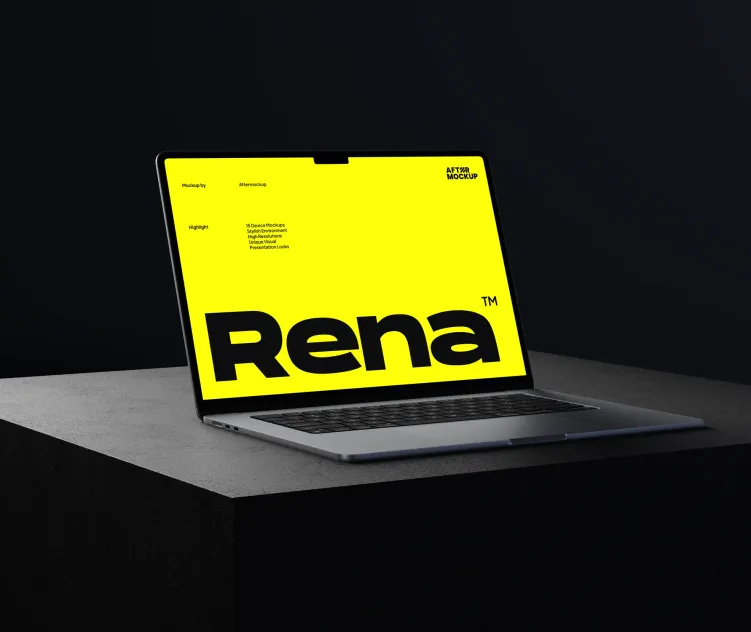 3 Aftr Rena Macbook Mockup