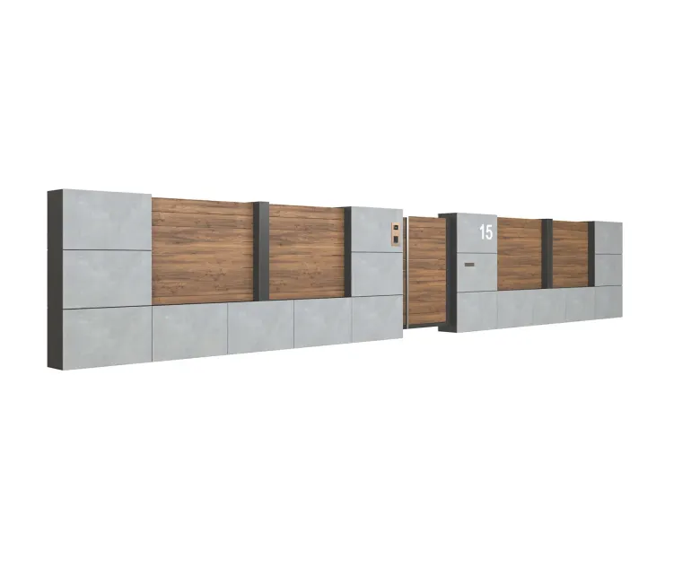 Fence with intercom