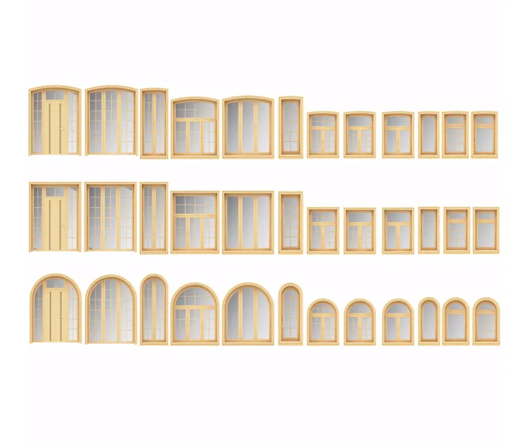 A set of windows from the array of panoramic