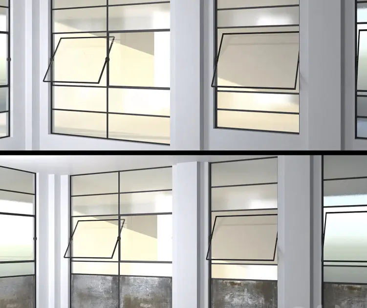 SET Steel Factory Windows wired glass wireglass