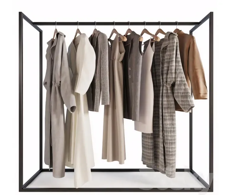 Hanger with womens clothing
