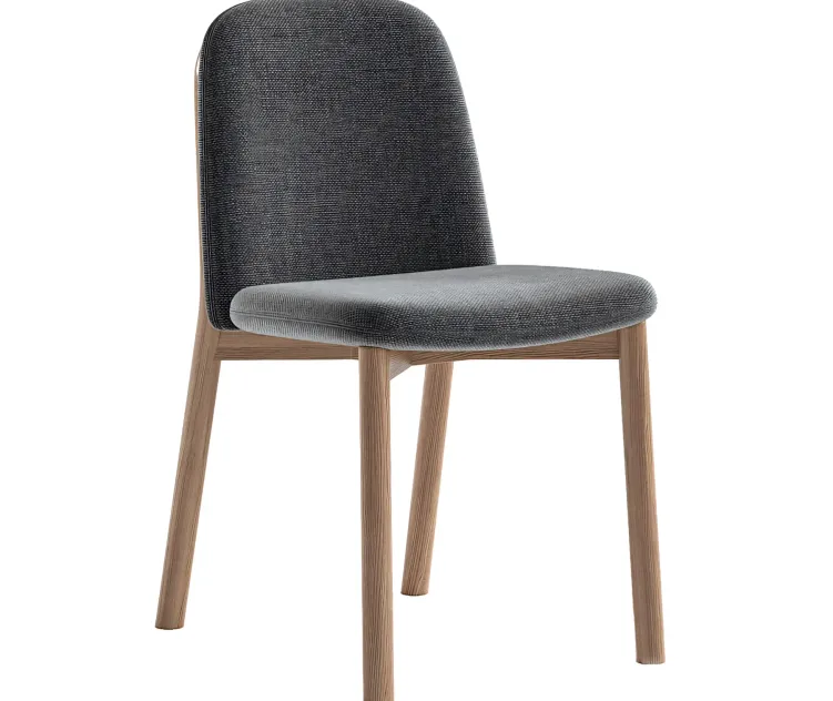 Julie upholstered ash wood chair