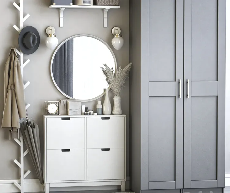 Hallway with ikea furniture