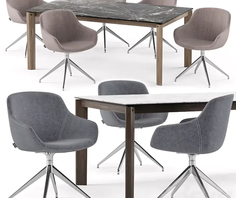 Igloo Chair Alpha Table Calligaris