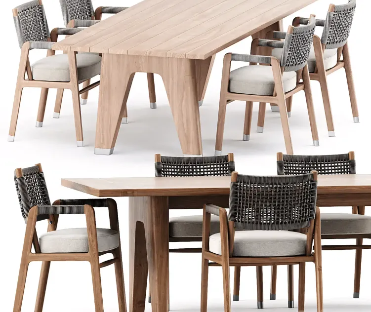 ORTIGIA CHAIR MONREALE TABLE by flexform