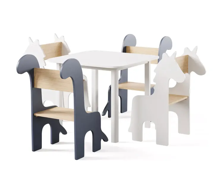 Table Children s Animal Chairs by THE HOME DECO FACTORY