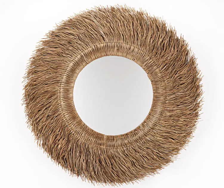 Loully Rattan Sisal Mirror