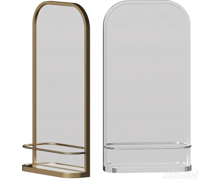 Seamless Wall Shelf Mirror by West Elm