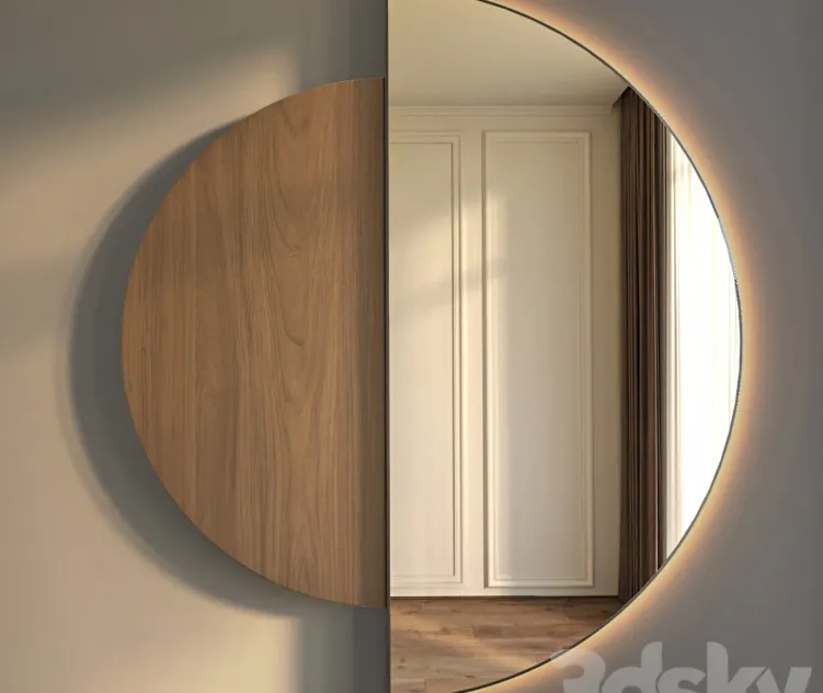 Wall Mirror Half Moon Mirror