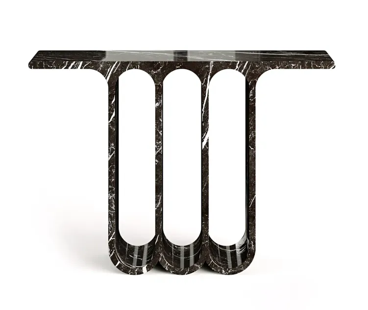 Arches Marble Console Table by Perve Langlais