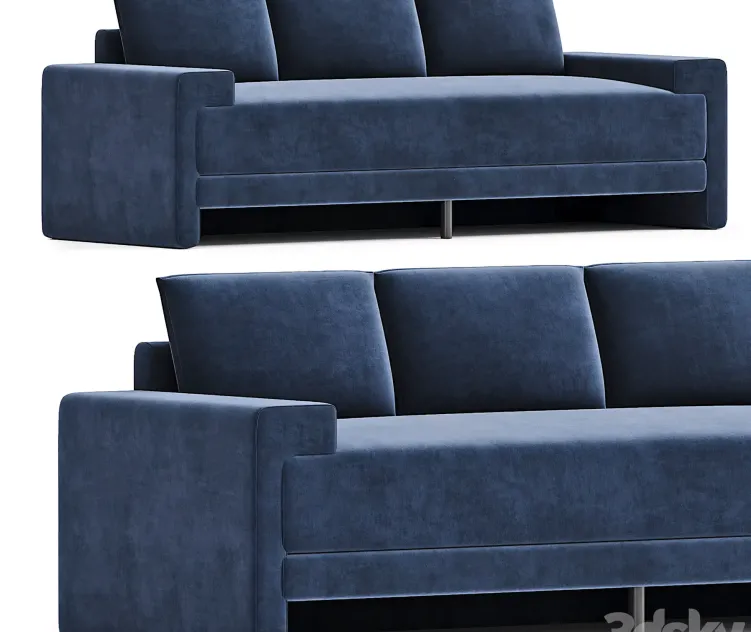 CAMDEN INK BLUE VELVET SOFA