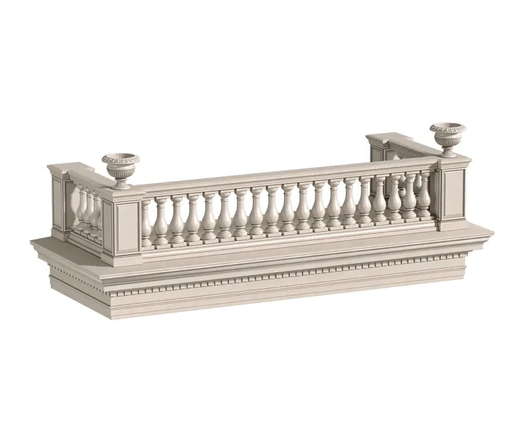 Classic Balcony with Balustrade